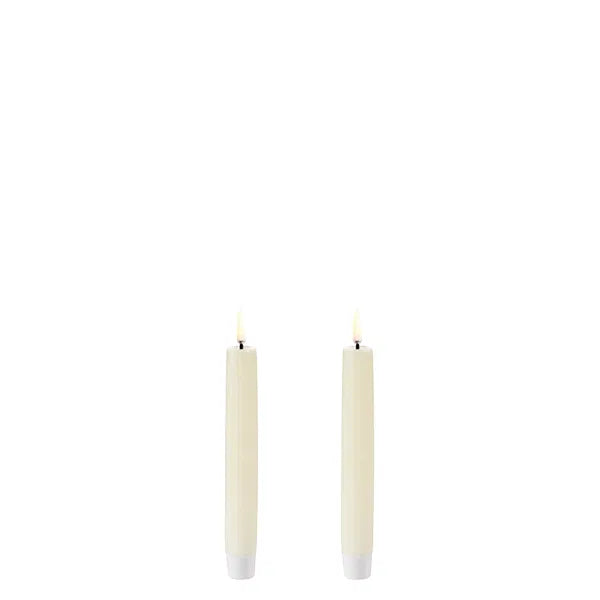 LED-kruunukynttilä norsunluunvalkoinen 2,3 x 15 cm