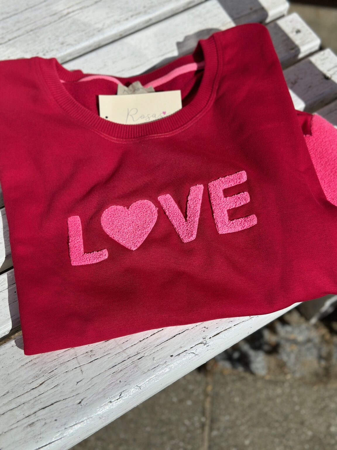 Love -collegepaita punainen