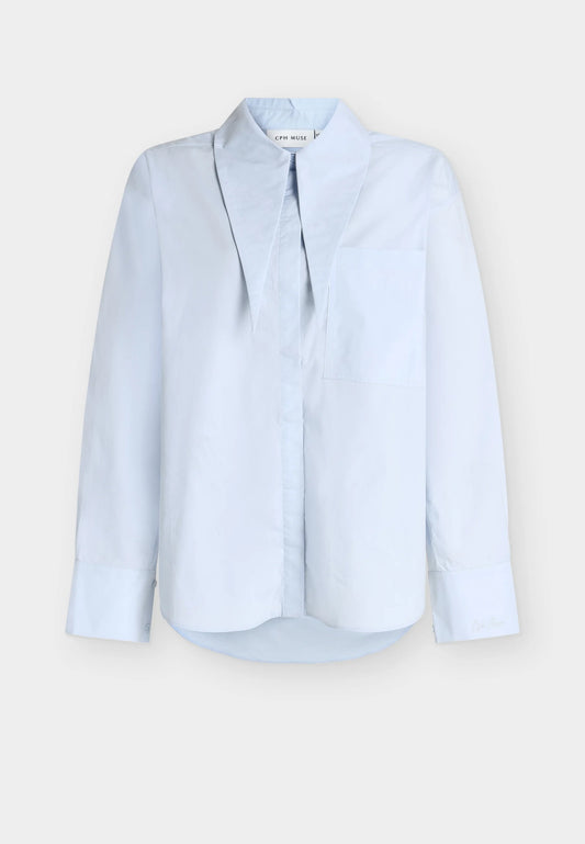 CPH MUSE kauluspaita, vaaleansininen