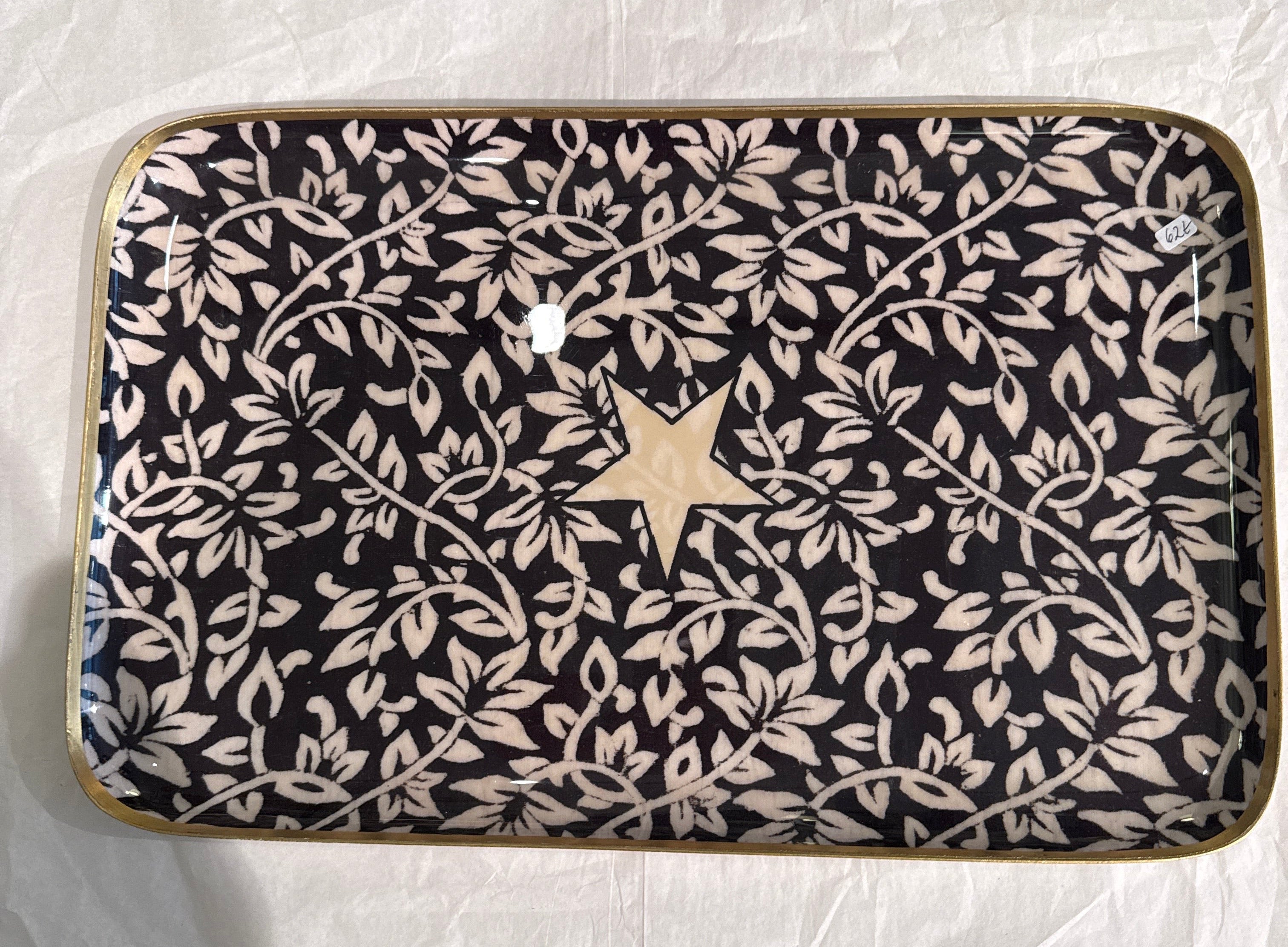 Tarjotin oksat, musta  42 x 26,5 cm