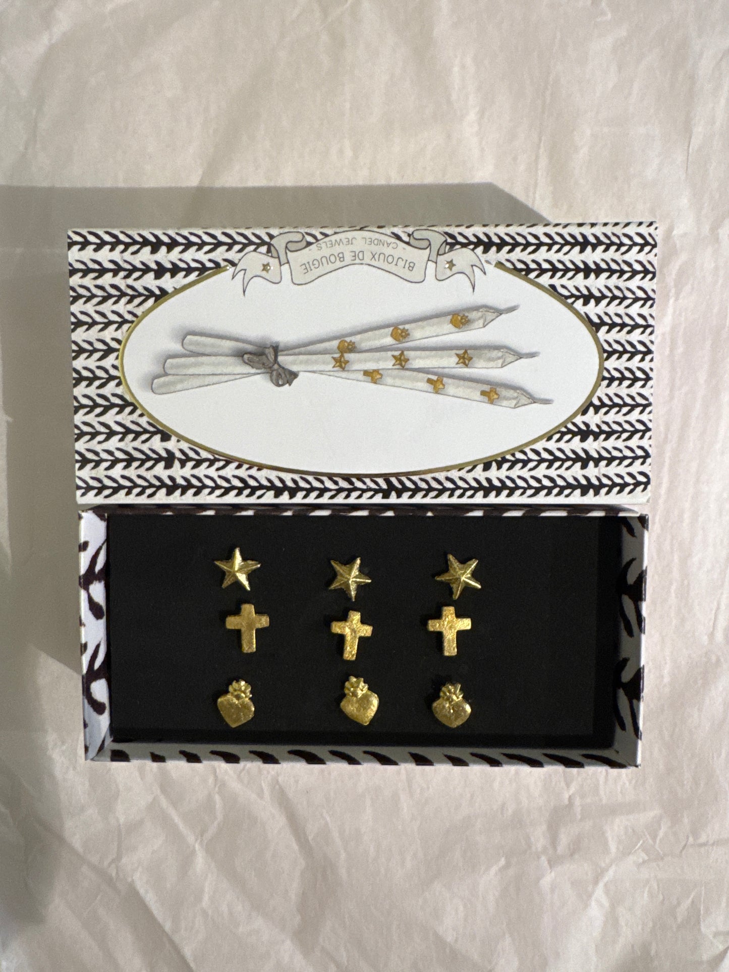 Kynttiläkoru sydän risti tähti