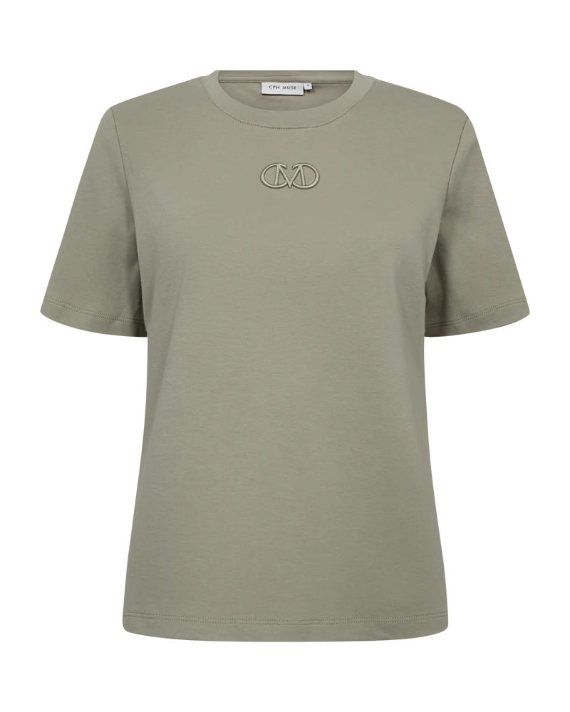 CPH MUSE slim fit  t-paita, vihreä