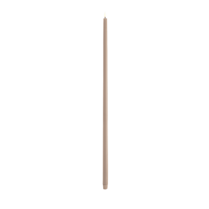 LED-kruunukynttilä beige, 2,3 x 75 cm