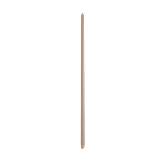 LED-kruunukynttilä beige, 2,3 x 75 cm