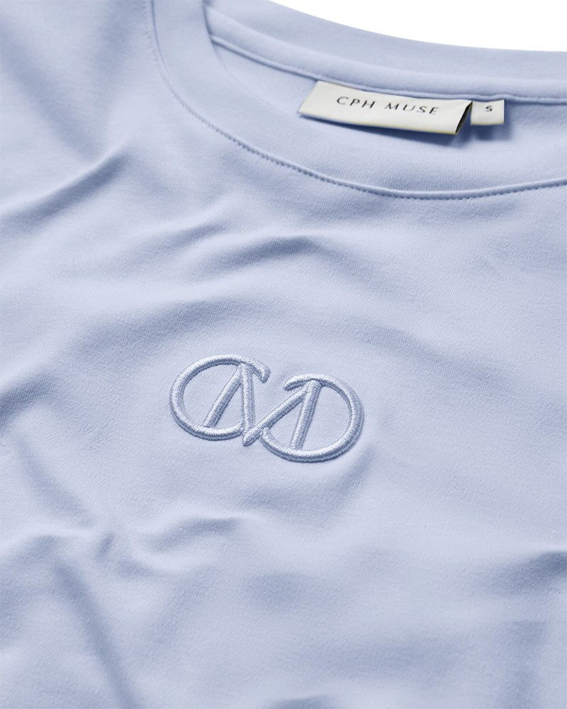 CPH MUSE slim fit  t-paita, vaaleansininen