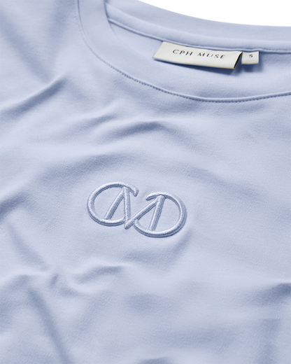 CPH MUSE slim fit  t-paita, vaaleansininen