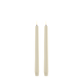 LED-kruunukynttilä osterinharmaa 2,3 x 25 cm