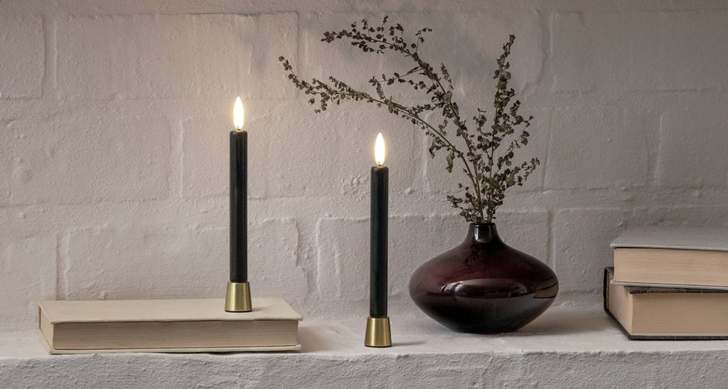 Kynttilänjalka light matta kulta, 2 kpl