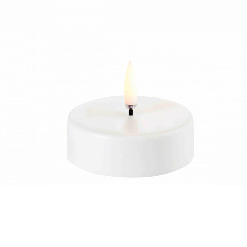 LED-tuikkukynttilä, valkoinen 6,1x2 cm